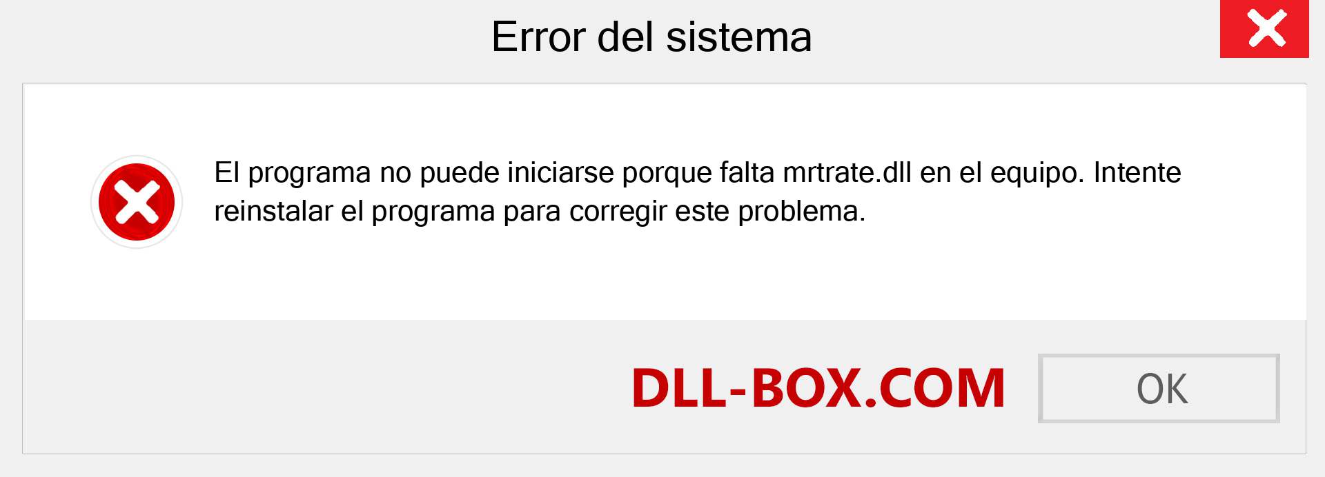 ¿Falta el archivo mrtrate.dll ?. Descargar para Windows 7, 8, 10 - Corregir mrtrate dll Missing Error en Windows, fotos, imágenes